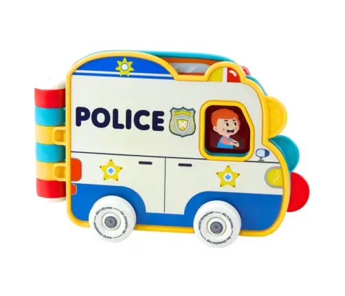 Interactive Educational Book Vehicles Lights Sounds Moving Elements