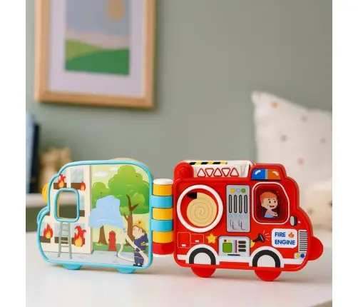 Interactive Educational Book Vehicles Lights Sounds Moving Elements