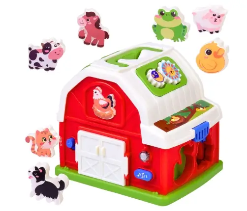 Interaktives Bauernhaus mit Musik, Tieren, Lichtern und Geräuschen
