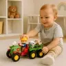 Educational Interactive Tractor for Toddlers Animals Lights Sounds