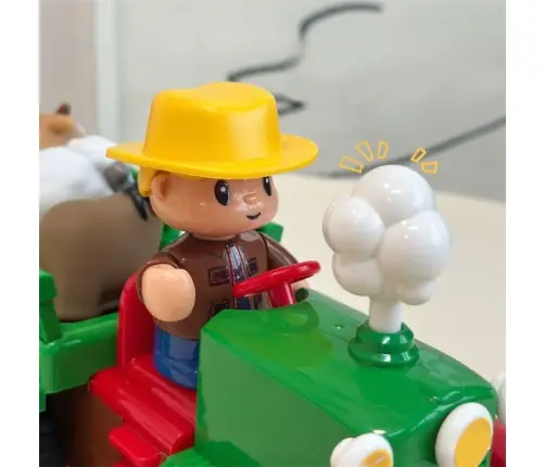 Educational Interactive Tractor for Toddlers Animals Lights Sounds