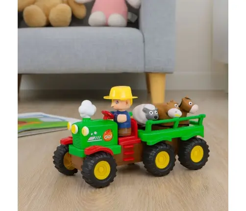 Educational Interactive Tractor for Toddlers Animals Lights Sounds