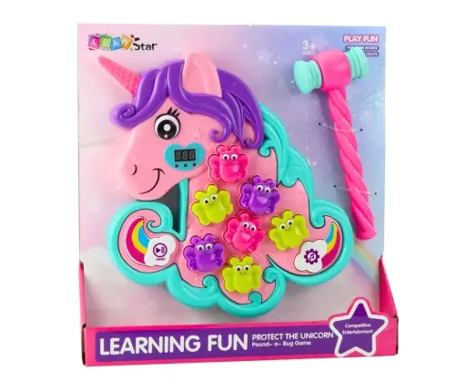 Whac A Mole Arcade Game Unicorn Colorful Lights Sounds