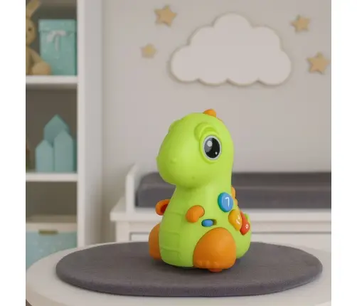 Interactive Toy for Toddlers Dinosaur on Wheels Lights and Sounds