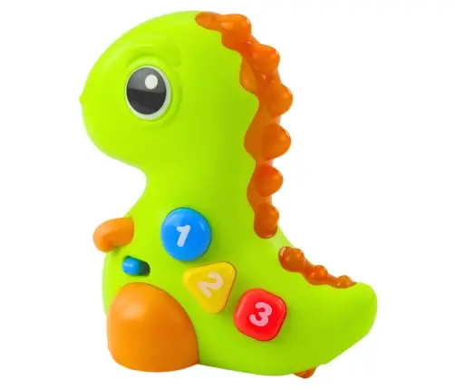 Interactive Toy for Toddlers Dinosaur on Wheels Lights and Sounds