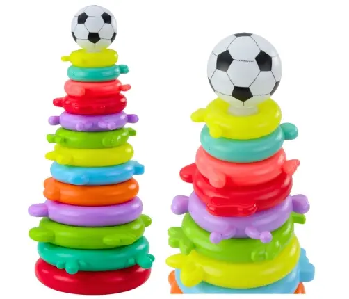 Educational Pyramid Puzzle Ball Stickers 13 Levels Colorful