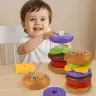 Hamburger Pyramid Puzzle For Children Colorful 7 pcs.
