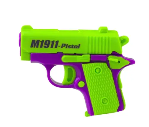 Mini Toy Gun for Children 8 Bullets Magazine 12.5 x 8.5 cm Mix