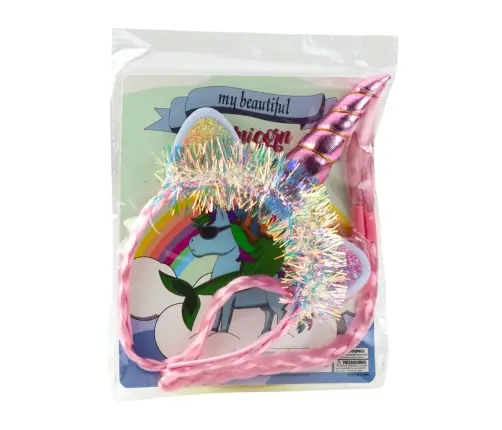 Unicorn Horn Ears Braids Hairband Pink
