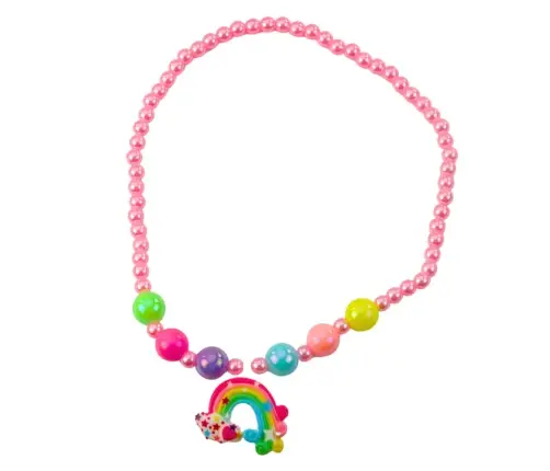 Set of Unicorn Headband, Ears, Horn, Necklace, Colorful