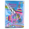 Set of Unicorn Headband, Ears, Horn, Necklace, Colorful