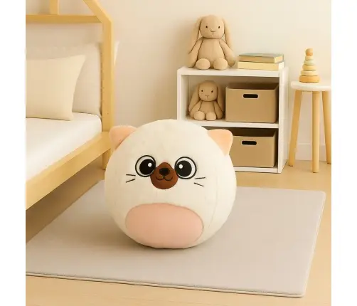 Growing Plush Bouncy Ball White Kitten Pump 50 cm