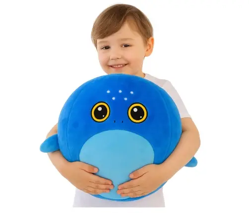Growing Plush Blue Shark Jumping Ball Pump 50 cm