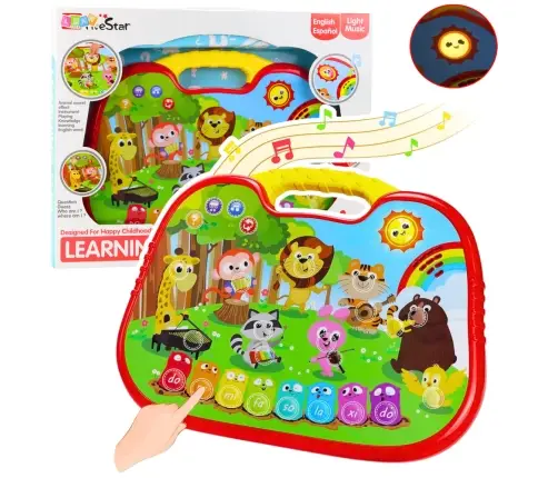 Interactive Educational Board Animal World Instruments Piano