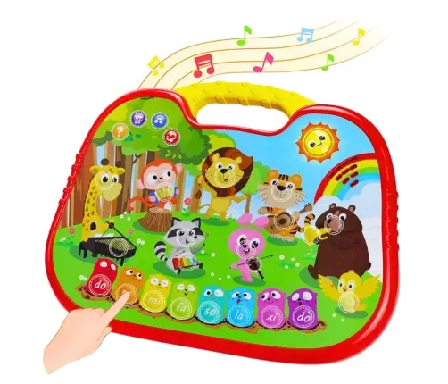 Interactive Educational Board Animal World Instruments Piano