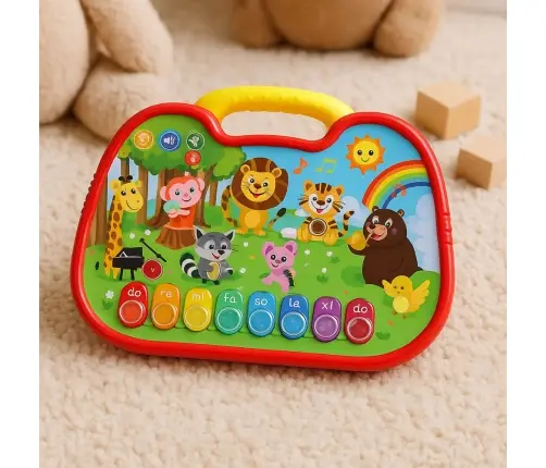 Interactive Educational Board Animal World Instruments Piano