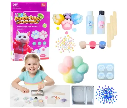 DIY Squishy Craft Kit Squishy Cat Paw