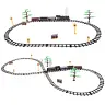 Remote Controlled Train Locomotive RC Lights Sounds Smoke 22 pcs.