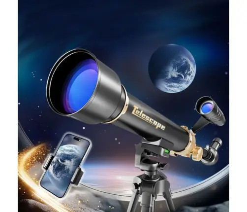 Educational Aluminum Astronomical Telescope with Tripod and Accessories 1.35 M