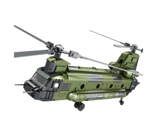 Construction Bricks Set Military Helicopter CH-47 Chinook 1451 pcs.