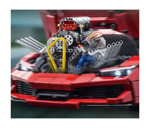 Construction Bricks Set Engine Model V Powered 665 pcs.
