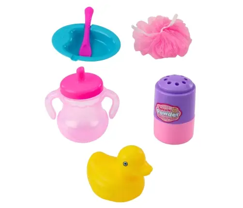 Puppenbadeset Badewannen-Badezubehör Rosa