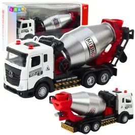 Concrete Mixer Construction Vehicle Metal Cabin Rotating Drum Lights Sounds