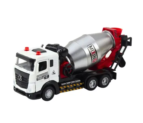 Concrete Mixer Construction Vehicle Metal Cabin Rotating Drum Lights Sounds