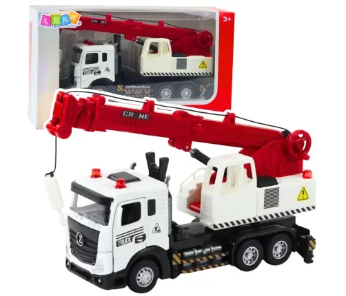 LKW mit Kran, Metallkabine, verstellbarem Ausleger, Licht- und Soundanlage