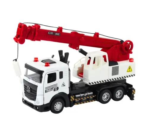 LKW mit Kran, Metallkabine, verstellbarem Ausleger, Licht- und Soundanlage