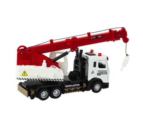 LKW mit Kran, Metallkabine, verstellbarem Ausleger, Licht- und Soundanlage