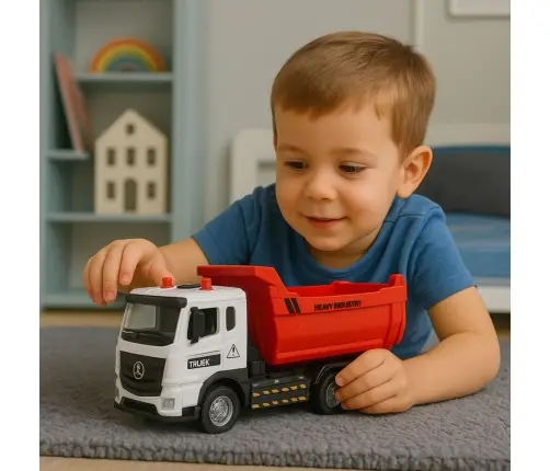 Truck Tipper Metal Cab Movable Box Lights Sounds