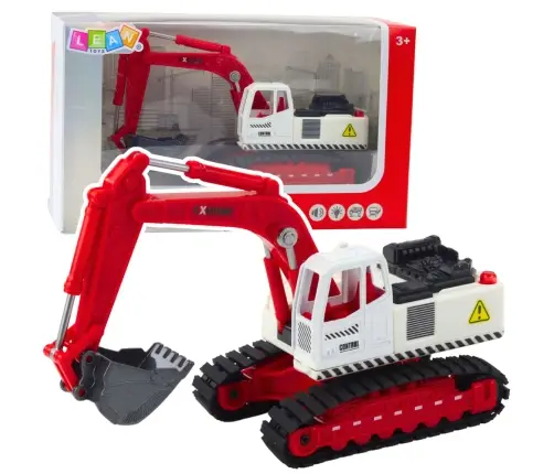 Metal Crawler Excavator with Movable Swivel Bucket, Cabin, Lights, Sounds