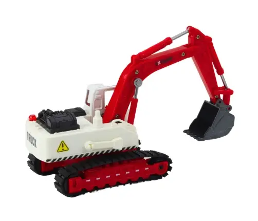 Metal Crawler Excavator with Movable Swivel Bucket, Cabin, Lights, Sounds