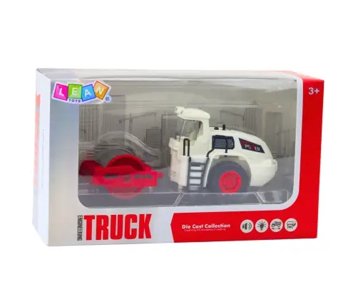 Road Roller Construction Metal Rotating Roller Lights Sounds