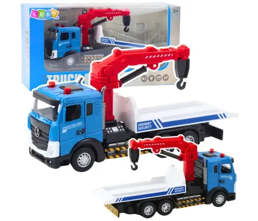 Tow Truck with Tow Truck Metal Cabin Lights Sounds