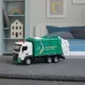 Garbage Truck For Kids Metal Cabin Bin Lights Sounds Green