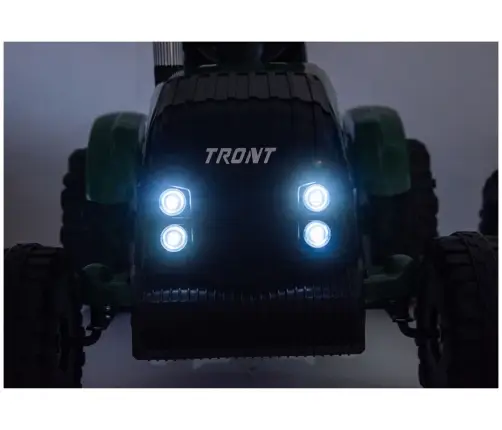 CH9959B Battery Operated Tractor with Trailer Dark Green 24V