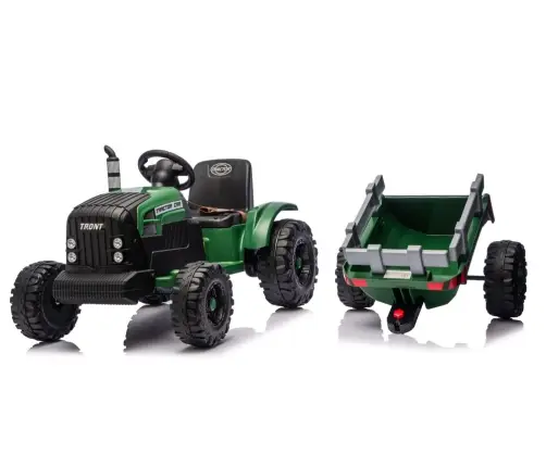 CH9959B Battery Operated Tractor with Trailer Dark Green 24V
