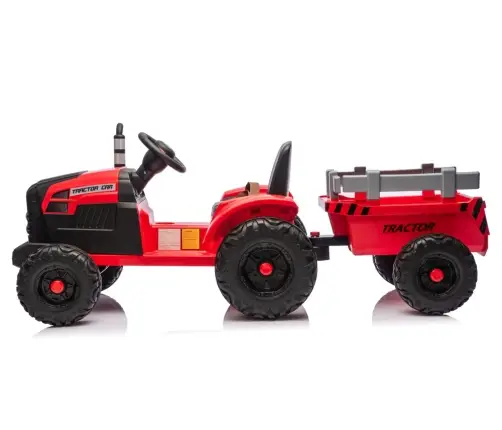CH9959B Battery Operated Tractor with Trailer Red 24V