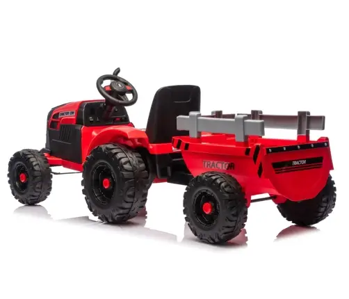 CH9959B Battery Operated Tractor with Trailer Red 24V