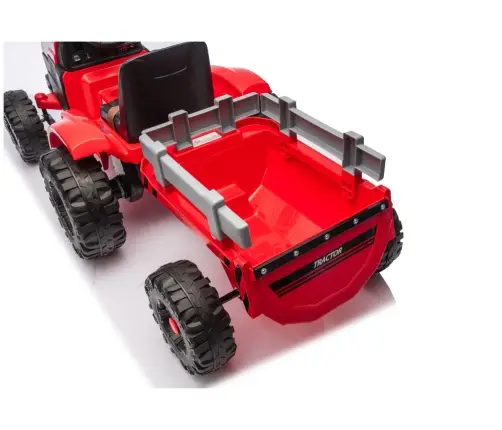 CH9959B Battery Operated Tractor with Trailer Red 24V