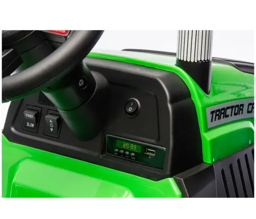 CH9959B Battery Operated Tractor with Trailer Light Green 24V