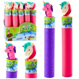 Foam Weapon Pump Water Stick Unicorn Pink Purple 35 cm