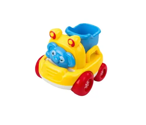 Set of Construction Vehicles with Animals for Toddlers Colorful 3 pcs.