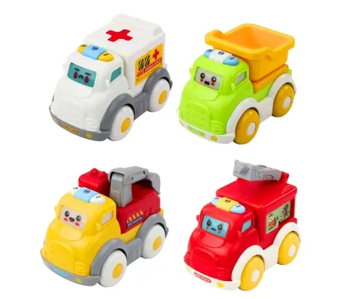 City Car Set for Toddlers, Drive, Moving Elements, Lights, Sounds