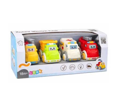 City Car Set for Toddlers, Drive, Moving Elements, Lights, Sounds