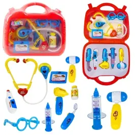 Little Doctor Set in a Suitcase Medical Accessories Lights 9 pcs.