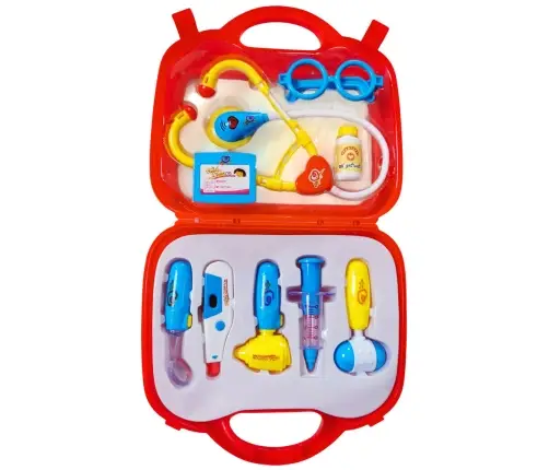 Little Doctor Set in a Suitcase Medical Accessories Lights 9 pcs.