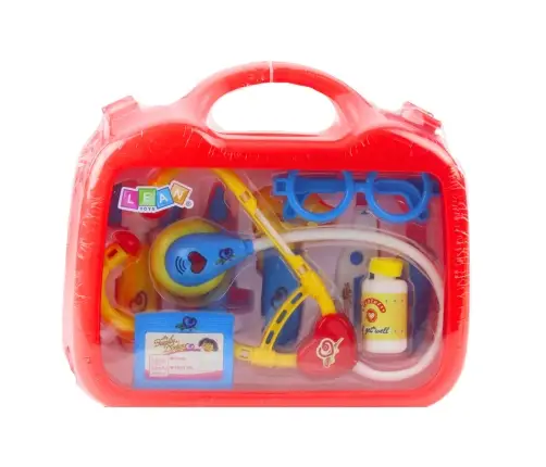 Little Doctor Set in a Suitcase Medical Accessories Lights 9 pcs.